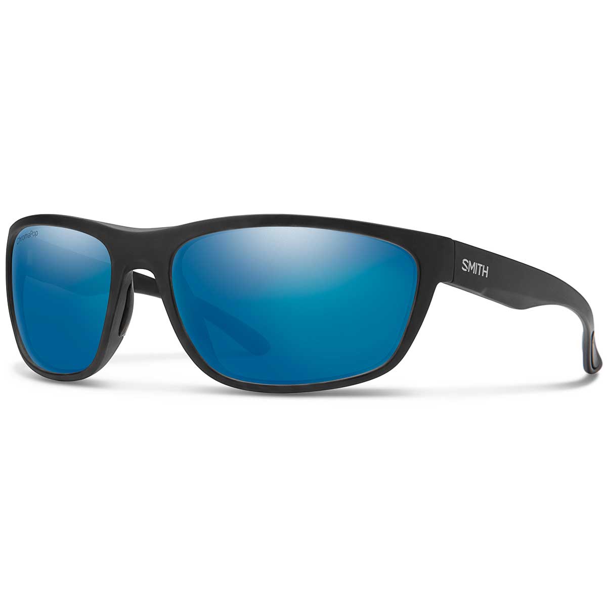 Smith Redding Sunglasses ChromaPop Polarized in Matte Black with Blue Mirror Glass